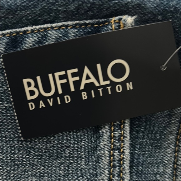 Buffalo David Bitton Straight Leg Blue Jeans with Subtle Fading - Picture 7 of 7